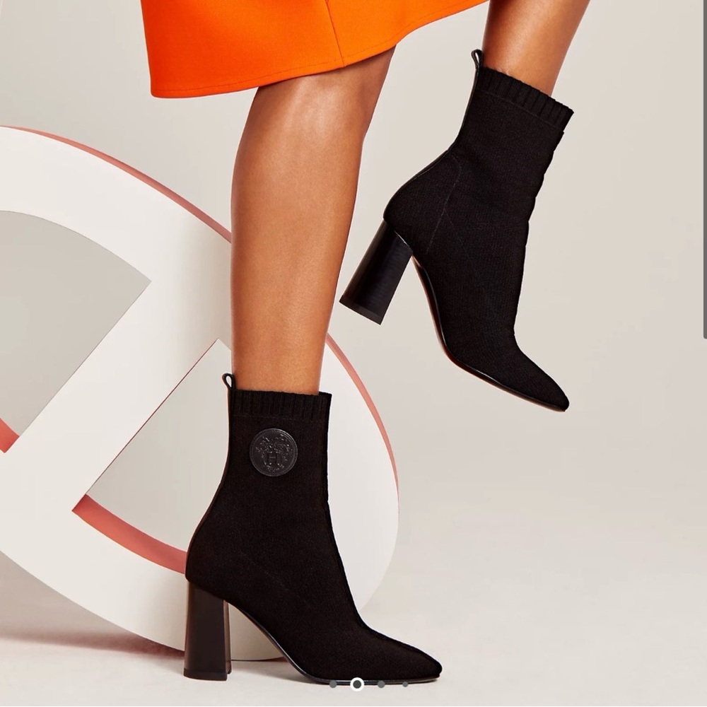Hermes Women's Volver 90 Ankle Boots Black 38